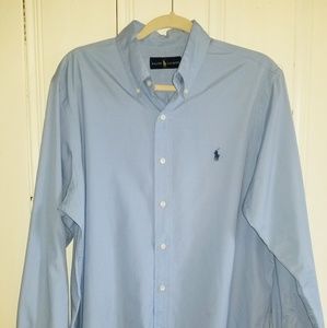 Ralph Lauren used mens blues long sleeve shirt